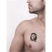 Che Guevara Tattoo Geçici Dövme Şablonları Kına Kalıpları thumbnail 2