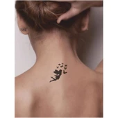 Melek Kelebek Peri Kızı  Tattoo Geçici Dövme Şablonları Kına Kalıpları - 2