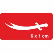 Zülfikar-2 Tattoo Geçici Dövme Şablonları Kına Kalıpları thumbnail 1