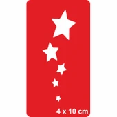 Gökyüzünde Yalnız Gezen Yıldızlar-1 Tattoo Geçici Dövme Şablonları Kına Kalıpları - 1