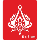 Türk Ajanı Tattoo Geçici Dövme Şablonları Kına Kalıpları thumbnail 1