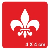 Kraliyet Zambağı-1 Tattoo Geçici Dövme Şablonları Kına Kalıpları thumbnail 1