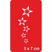 Kuyruklu Yıldız Tattoo Geçici Dövme Şablonları Kına Kalıpları - 1