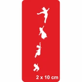 Uçan Melekler Ruhlar  Tattoo Geçici Dövme Şablonları Kına Kalıpları thumbnail 1