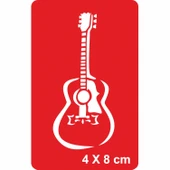 Klasik Gitar Tattoo Geçici Dövme Şablonları Kına Kalıpları thumbnail 1