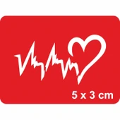 Kalp Ritmi Tattoo Geçici Dövme Şablonları Kına Kalıpları thumbnail 1