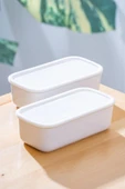 ACAR Nora Vakumlu Kapaklı Porselen 2 li Kase 18 x 9 Cm - 2