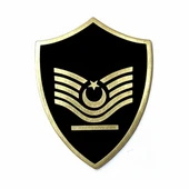 Minyatür Rütbe Astsubay Sağlık Sınıfı - Astsubay Başçavuş (Siyah Zemin JANDARMA) thumbnail 1