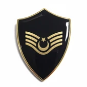 Minyatür Rütbe Astsubay Sağlık Sınıfı - Astsubay Üsçavuş (Siyah Zemin JANDARMA) thumbnail 1