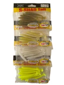Lucky John S-Shad Tail 2.8'' (7.11 cm) 7P Silikon Yem thumbnail 1