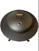 Basınç Göstergeli BBQ Kiti, Tütsü Hazneli Kapak & 60 cm Izgara thumbnail 4