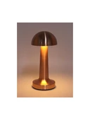 Gece Lambası Şarjlı Dokunmatik Retro Masa Lambası Gold - Masa Lambası thumbnail 1