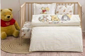Taç Lisanslı Disney Winnie The Pooh Happy Baby Pamuk Bebek Nevresim Takımı - 1
