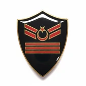 Minyatür Rütbe Subay Sağlık Sınıfı - Uzman Çavuş 3 Kademe Rütbe (Siyah Zemin JANDARMA) thumbnail 1