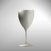 Kırılmaz Şarap Kadehi Beyaz 255Ml - 1