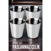 Çelik Bardak Seti 4 Adet Fazio Giacinto Design - 1