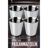 Çelik Bardak Seti 4 Adet Fazio Giacinto Design - 2