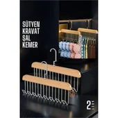 Dolap İçi Askı 2 adet Sütyen Şal Kravat Kemer Çanta - 1
