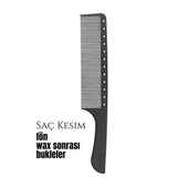 Berber Kuaför Saç Kesim Bukleli Saç Fön Wax Sonrası Tarak - 1