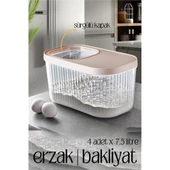 MultiBox Erzak Bakliyat Kutusu Sürgülü Kapak 7.5 Litre 4 ADET - 2