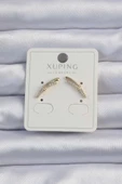 Xuping Gold Renk Zirkon Taşlı Küpe - 1