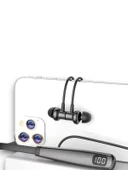 Y12 KABLOLU KULAKİÇİ SİLİKONLU BLUETOOTH KULAKLIK - 1