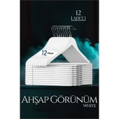 Beyaz Ahşap Görünüm 12 li Askı Seti Schönbuch Design - 2