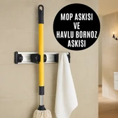 Duvara Monte Süpürge Paspas Rafı ve Askı Kanca thumbnail 1