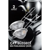 Klasik Çay Süzgeci 304 Paslanmaz Çelik 2 ADET - 2