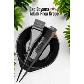 Saç Boyama Tabak Fırça Krepe Tarak Seti - 2