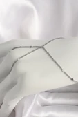 Pirinç Gümüş Renk Pul Detaylı Kadın Şahmeran - 1