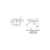Vitra Geo Dikdörtgen Çanak Lavabo 60 cm - 4