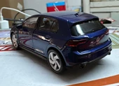 Oyuncak Metal Model Araba 1/36 Çek Bırak VW Golf 8 GTI Lacivert - 3