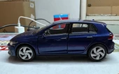 Oyuncak Metal Model Araba 1/36 Çek Bırak VW Golf 8 GTI Lacivert - 2