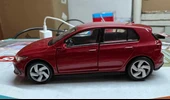 Oyuncak Metal Model Araba 1/36 Çek Bırak VW Golf 8 GTI Kırmızı - 2