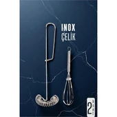 Inox Çelik Çırpıcı + Mini Çırpıcı Seti - 1