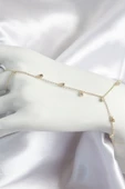 Pirinç Zirkon Taşlı Sallantılı Model Gold Renk Kadın Şahmeran - 1