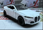 Oyuncak Metal Model Araba 1/36 Çek Bırak BMW M4 Beyaz - 1
