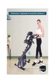 X 4IN1 Katlanabilir Manyetik Kondisyon Spin Bike Dikey Bisikleti Spor Koşu Egzersiz Bisikleti - 3