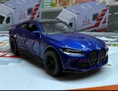 Oyuncak Metal Model Araba 1/36 Çek Bırak BMW M4 Lacivert - 1