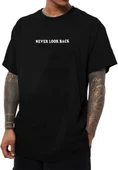 Erkek Bisiklet Yaka Kısa Kol Baskılı T-shirt - Siyah - 2