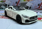 Oyuncak Metal Model Araba 1/36 Çek Bırak Mercedes Amg Gtr Beyaz thumbnail 1