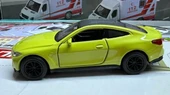Oyuncak Metal Model Araba 1/36 Çek Bırak BMW M4 Sarı - 2