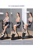 X 4IN1 Katlanabilir Manyetik Kondisyon Spin Bike Dikey Bisikleti Spor Koşu Egzersiz Bisikleti - 2
