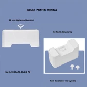 HyMark Otomatik WC Tuvalet Sifonu Kızılötesi Sensörlü Temassız Akıllı Sensör Şarjlı Dahili Pil thumbnail 11