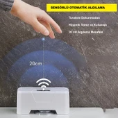 HyMark Otomatik WC Tuvalet Sifonu Kızılötesi Sensörlü Temassız Akıllı Sensör Şarjlı Dahili Pil thumbnail 4