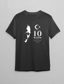 10 Kasım Atatürk Baskılı T-shirt - Siyah - 1