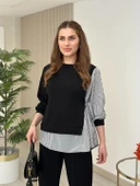 Kadın Gömlek Detay çizgili Yandan Bağlamalı Ikili Takım thumbnail 10