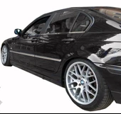 BMW 3 Serisi E46 SD Uyumlu Yan Kapı Çıtası Krom 4 Parça 1998 - 2003 Arası Modeller İçin thumbnail 2