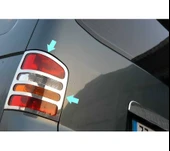 VW T5 Caravelle / Multivan Uyumlu Stop Çerçevesi Krom 2 Parça 2003 - 2010 Arası Modeller İçin thumbnail 4